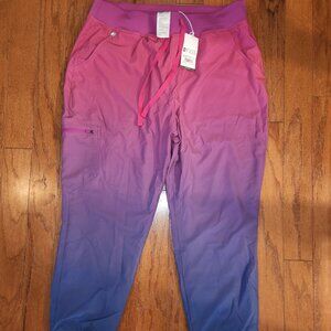Figs Gradient Pink to Purple Joggers